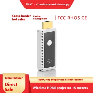 อุปกรณ์ฉายภาพหน้าจอมือถือไร้สาย 15 เมตร 1080P แบบเสียบใช้งานได้ทันที ความคมชัดระดับ HD สำหรับต่อ <span class=keywords><strong>HDMI</strong></span> ใช้กับวิดีโอสปลิตเตอร์ สำหรับใช้ในสำนักงานและโน้ตบุ๊ก - Product Image 4