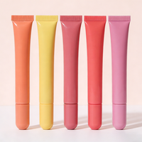 Huile à lèvres brillante rose sans parabène, formule personnalisée OEM ODM, marque privée