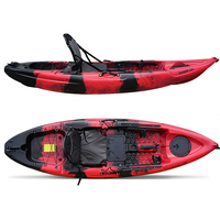 Fabricant de canoës et de kayaks en moulage par rotation NEOKUDO, kayak en LLDPE à assise surélevée, siège en aluminium haute résistance, kayak de pêche individuel