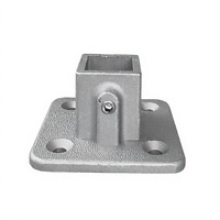 Connecteurs en aluminium de qualité meuble pour tubes carrés, résistants à la corrosion chimique, pour la construction et l'ingénierie des tuyaux