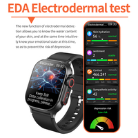 Reloj Inteligente 4G de 2.10 Pulgadas con Ranura para Tarjeta SIM, ECG Médico, Análisis de Riesgo de Enfermedades Cardíacas HRV, Monitoreo de SpO2 con Luz Roja