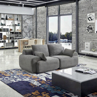 Canapé Chesterfield deux places MOQ 100 Mousse personnalisée Corduroy coloré Salon Emballage sous vide comprimé Matériel en tissu