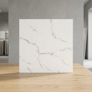 Aramani Mellow Marble Look Polished Porcelain Floor Tiles 600x600mm White Glazed Ceramic - Product Image 2