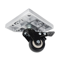 Plaque de raccordement universelle pour profilés aluminium 2020 3030 4040, plaque de base en aluminium pour montage de roulettes et de pieds de support