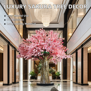 Fiori rosa Premium 5*5M/16ft per Home Restaurant Hotel di lusso decorazioni per interni - Product Image 4