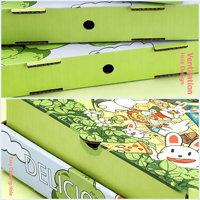 Boîtes à pizza et sushi personnalisées écologiques pour la livraison de la part des pizzerias et restaurants, en carton ondulé, 7-10 pouces, pour la vente en gros de produits alimentaires