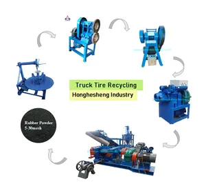 Waste Tyre Shredding Equipment Waste Tyre Recycling Rubber Powder Machine Production Line