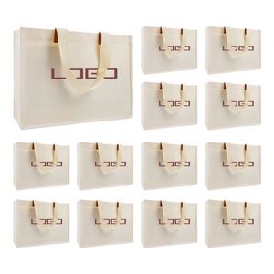 Bolso de Lona Liso de Moda con Asa de Cuero y Estampado Personalizado, Diseño Espacioso para Compras Diarias y Desplazamientos Casuales - Product Image 3