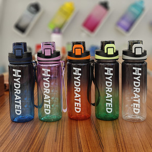 1L Ombre Clear Tritan Sports Water Bottle 32oz BPA Free Flip Spout Lid Hand Grip Eco-Friendly para Camping Outdoor Adventures - Product Image 1