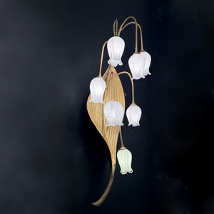 Lampada da Parete LED in Rame Personalizzata, Moderna e Lussuosa, Stile Antico con Motivo Floreale, 85cm, per Soggiorno, Sala da Pranzo, Studio, Corridoio, Villa, Hotel - Product Image 2
