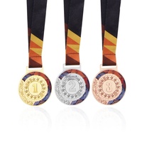Médailles numériques métalliques en alliage de zinc (Or/Argent/Bronze) pour marathons, pickleball et compétitions sportives - Plaques événementielles personnalisables