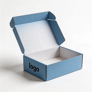 Boîtes d'expédition en carton ondulé avec <span class=keywords><strong>logo</strong></span> personnalisé, boîte d'expédition en carton, boîte d'emballage pour cosmétiques, vêtements, costumes - Product Image 4