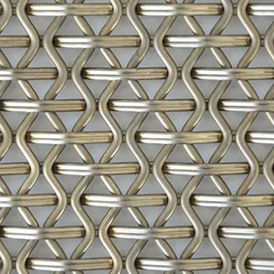 Dekoratif metal mimari dokuma tel örgü dekoratif tel örgü perdeler