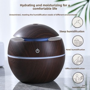 Umidificatore Desktop USB con venature di legno luce ambientale grande Spray Mini aromaterapia per casa camera da letto in plastica - Product Image 4