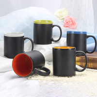 Tasse en céramique de Noël personnalisée avec logo imprimé, 11 oz, en porcelaine noire, fabriquée en usine, écologique, compatible lave-vaisselle et micro-ondes