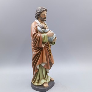 Escultura de Resina Hecha a Mano de San José, <span class=keywords><strong>Sagrada</strong></span> <span class=keywords><strong>Familia</strong></span> Religiosa con Figura del Niño Jesús - Product Image 3