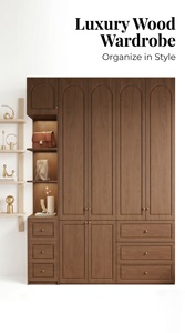 Armario Personalizado Moderno con Almacenamiento Integrado, Armario Ahorrador de Espacio <span class=keywords><strong>para</strong></span> Dormitorio, <span class=keywords><strong>para</strong></span> Apartamento o Villa - Product Image 5