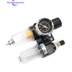 Afc2000 G1/4 Luchtcompressor Olie Waterafscheider Luchtfilter Verminderen Drukklep Regelaar Afr2000 + Al2000 Frl Combinatie - Product Image 5