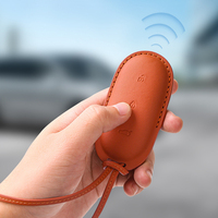 Boîtier de protection pour clé de voiture télécommandée en cuir véritable de vachette Pofeis Factory