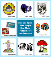 Badge en métal personnalisé en alliage de zinc pour vêtements, chapeaux, revers, avec logo anime, émail dur ou souple, pour cadeaux