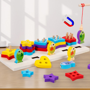 Nuovo Set Educativo in Legno per Bambini con Tavola Logaritmica, Abbinamento di Forme, Multifunzionale per l'Apprendimento Precoce dell'Aritmetica e lo Sviluppo Cognitivo - Product Image 5
