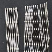 Maille de câble métallique d'acier inoxydable balustrade les cages à oiseaux Offre Spéciale le filet de volière perroquets tissé technique de coupe traitement Zoos