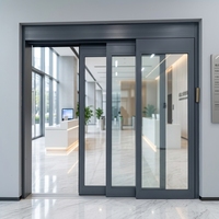 Sensor Aktivasi Pintu Evakuasi Multi Panel Tumpang Tindih untuk Pintu Evakuasi Besar dengan Bukaan Sempit - Baja Anti Karat Modern untuk Rumah Sakit Luar Ruangan