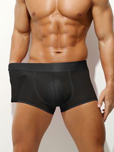 Boxer da Uomo Traspiranti in Rete, Elastico Ampio in Vita, Freschi e Confortevoli per l'Estate, Abbigliamento Intimo Maschile - Product Image 5