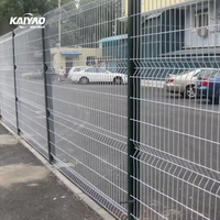Panneau de clôture 3D à bord roulé, en treillis soudé anti-escalade en acier pour parking