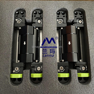 Cerradura de bisagra de puerta oculta hidráulica moderna de 194*30mm, bisagra de madera ajustable <span class=keywords><strong>3D</strong></span> de cierre suave de aluminio Invisible para Baño - Product Image 3