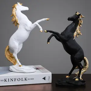 Wholesale Creative Resin Ornament Crafts Household Modern Simplicity Successful Office Table Horse Home Decor Decoration