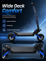 Trottinette électrique A10 V3 en stock dans l'entrepôt américain, double moteur brushless 800W, batterie au lithium, 35 MPH, autonomie de 45 miles, application mobile, pour les trajets quotidiens des adultes