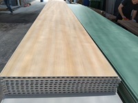 Panneaux muraux en PVC de couleur et de taille personnalisées, panneaux en PVC à grain de bois, panneaux décoratifs intégrés
