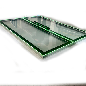 Nouvelle arrivée : porte de réfrigérateur en aluminium avec coins arrondis, éclairage LED transparent, pièces de rechange pour réfrigérateur - Product Image 1