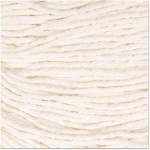 Boardwalk BWK503WHCT 5 pouces. Tête de balai serpillère Super Loop en coton/fibre synthétique – Grande taille blanche (12/carton) pour le nettoyage domestique - Product Image 3