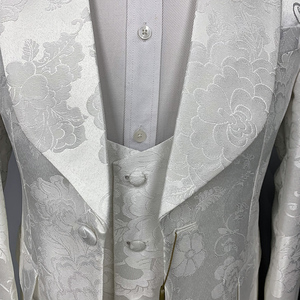 Trajes De Hombre africain <span class=keywords><strong>bleu</strong></span> marine <span class=keywords><strong>manteau</strong></span> pantalon affaires 3 pièces marié hommes costumes de mariage <span class=keywords><strong>pour</strong></span> hommes coupe ajustée - Product Image 5