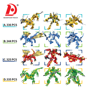 Ensemble de blocs de construction transformables 3-en-1 Dragon Doré, <span class=keywords><strong>jouet</strong></span> de construction éducatif pour enfants, briques de déformation DIY Mecha <span class=keywords><strong>Avion</strong></span> - Product Image 2