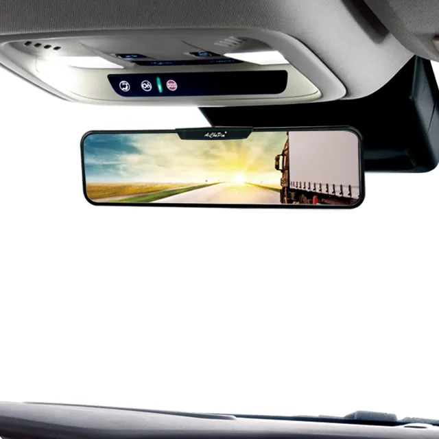 Protetor interior automotivo universal, vidro panorâmico curvado espelho para baixo