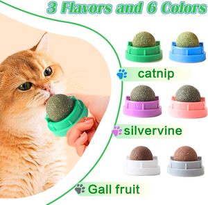 Juguete Multifuncional Giratorio para Gatos con Hierba Gatera y Menta, Pelota de Hierba Gatera para Limpieza Dental, Juguete de Aguacate con Hierba Gatera - Product Image 2