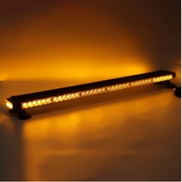 38-Zoll LED-Blitzlichtleiste, doppelseitig, gelb, Notfall-Warnleuchte, Sicherheits-Beacon-Lichter für Fahrzeuge, Autos, Abschleppwagen, Schneepflüge