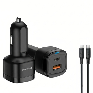 Cargador de Coche USB Tipo C de 2 Puertos <span class=keywords><strong>Solma</strong></span>, Cargador de Coche con Carga Rápida USB PD, QC 3.0, Carga Rápida de Doble Puerto - Product Image 4