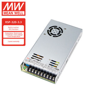 MEAN WELL RSP-320-<span class=keywords><strong>3.3</strong></span> 3.3V 60Aシングル出力エンクローズドタイプPFC電源 - Product Image 1