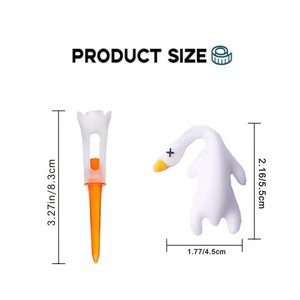 <b>Golf</b> Ball Tee With Cartoon Duck Pendant Rope Anti Loss <b>Golf</b> Tee Outdoor Training Aid - Product Image 2