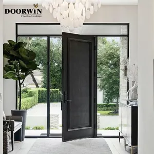 Original Factory Modern Main Entrance Doors Solid Wood External Entry Door For House