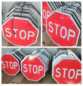 <span class=keywords><strong>Señal</strong></span> de Parada LED Intermitente Solar Portátil para Exteriores, Personalizada de Fábrica, para Seguridad Vial - Product Image 2