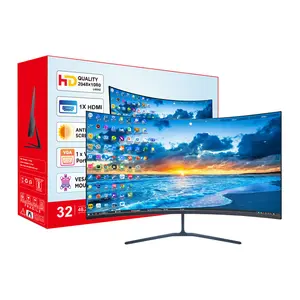 Desktop Computer Gaming Monitor 32 Inch Qhd 2k Super Wide Screen 144hz Curved Monitor Hdr Lcd Monitors