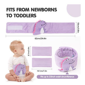 Almohadilla Térmica para Bebés, Alivio de Cólicos, Gases y Estómago Enfadado, Envoltura Térmica para el Abdomen con 2 Paquetes de Gel para Recién Nacidos y Bebés - Product Image 2