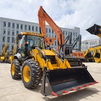 Chargeuse-pelleteuse JCB4CX d'occasion, type 4x4, état d'origine Royaume-Uni, matériel de construction d'occasion en stock, prêt à l'exportation