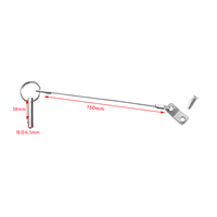 Goupille à dégagement rapide en acier inoxydable 316 avec anneau de traction pour bâche de bateau, accessoires de quincaillerie marine