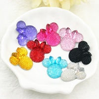 Pinces et peignes à cheveux en résine pour enfants, motif animaux de dessin animé, avec forme de tête de souris, accessoires en résine pour coques de téléphone DIY
